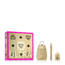 Load image into Gallery viewer, MCM ULTRA Eau de Parfum 3 Piece Gift Set - Perfume Spray 2.5 Fl. Oz., Travel Spray 0.34 Fl. Oz., and Mini Spray 0.23 Fl. Oz. - (Packaging May Vary - New Look. Same Product.)
