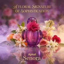 Load image into Gallery viewer, Ajmal Senora Eau De Parfum 2.5 Oz / 75 ML Perfume For Women | Elegant Floral-Woody Fragrance with Almond, Orange Blossom &amp; Vanilla Long Lasting Spicy Aromatic Fragrance - Made in Dubai
