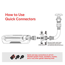 Load image into Gallery viewer, Eden 96213 Essential Turbo Oscillating Water Sprinkler, Covers Up to 3,600 sq. ft., 16 Nozzles, Weighted Base, Adjustable Range, Quick Connect Bundle, Dark Grey, Red, Silver
