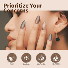 Load image into Gallery viewer, CANNI 30Pcs 9ML Hema-free Gel Nail Polish Set,Nude Brown Red Glitter Gold Gel Polish Kit Soak Off LED Nail Gel Polish Set Nail Art Starter Manicure Salon DIY at Home
