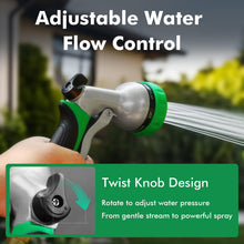 Load image into Gallery viewer, RESTMO Garden Hose Nozzle, Heavy Duty Metal Water Hose Nozzle with 7 Adjustable Spray Patterns, High Pressure Hand Sprayer with Flow Control for Watering Plants &amp; Lawns, Washing Cars &amp; Pets
