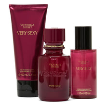 Load image into Gallery viewer, Victoria's Secret Very Sexy 3 Piece Luxe Fragrance Gift Set: 1.7 oz. Eau de Parfum, Travel Lotion &amp; Shimmer Mist
