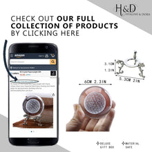Load image into Gallery viewer, H&amp;D HYALINE &amp; DORA 3D Laser Engraved Flower of Life Crystal Ball Paperweight with Stand,Chakra Healing Grid Flower Globe for Spiritual Decor Gift
