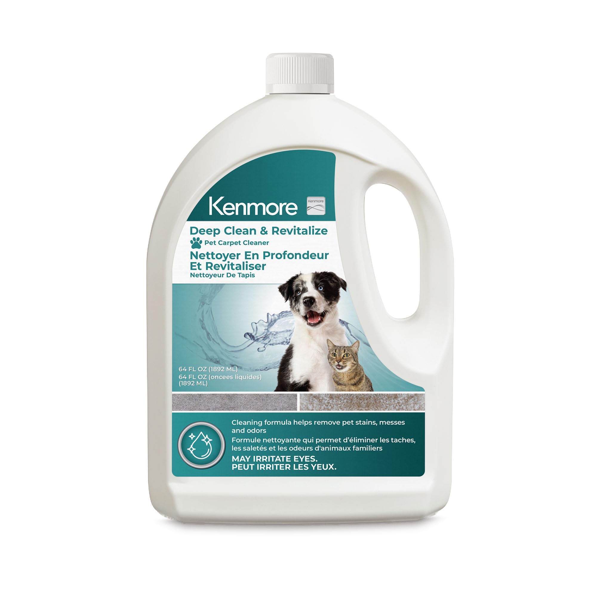 Load image into Gallery viewer, Kenmore KS1010 Deep Clean & Revitalize Pet Carpet Spot Cleaner Formula, 64 Oz for Carpet, Rugs, and Upholstery, Eliminates Pet Stains, Messes and Odors