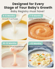 Load image into Gallery viewer, Grownsy Baby Food Maker, Steamer &amp; Blender Baby Food Processor, White
