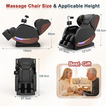 Load image into Gallery viewer, yewglen Massage Chair Full Body, 14 Fixed Rollers, Zero Gravity Recliner

