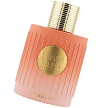 Load image into Gallery viewer, Khadlaj Peach Velvet – Fruity, Sweet, Amber, Gourmand -Eau De Parfum Spray-Long-Lasting Fragrance for Women, 3.4 Ounce / 100ml
