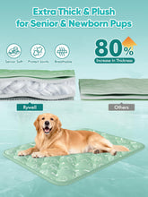 Load image into Gallery viewer, Rywell Dog Cooling Mat 2.0, Nature Green,44" x 32" Thick &amp; Durable Cooling Mat for Extra Large Dogs, Long-Lasting Cool with Waterproof &amp; Color-Changing Arc-Chill Tech (Q-Max>0.5) Washable&amp; Non-Toxic
