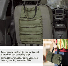 Load image into Gallery viewer, Tool Bag Roll Up, Rollable Carrying Toolbag, Heavt Duty Tool Organizer Portable Tool Storage Bags Waterproof Oxford Cloth-Zipper Pouch for Men Mechanic, Electricians, Repairman

