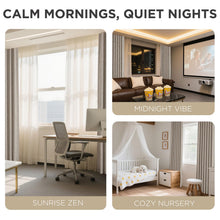 Load image into Gallery viewer, Joydeco Blackout Curtains for Bedroom - 100% Light Blocking 2 Panels Set Linen Drapes 42" W x 108" L, Thermal Insulated Room Darkening Curtains, Linen Textured for Living Room, Rod Pocket &amp; Back Tabs
