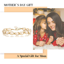 Load image into Gallery viewer, EVER FAITH Baroque Pearls Bracelet 18K Gold Vintage Freshwater Pearls Wrapped Silk Handmade Adjustable Charm Bracelets Dainty Wedding Bridal Jewelry for Women
