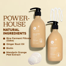 Load image into Gallery viewer, Luseta Rice Water Shampoo and conditioner Set Strengthening &amp; Nourishing Revitalizes Shine for All Hair Types Hydrating &amp; Frizz Control for Women and Men 16.9oz*2

