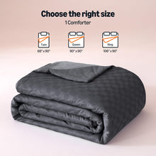 Load image into Gallery viewer, Amazon Basics Cooling Comforter, Soft Lightweight Waffle Weave Blanket for Hot Sleepers, Summer &amp; All Season Bedding to Keep Cool for Night Sweats, 106"x90", King, Dark Gray
