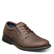 Load image into Gallery viewer, Nunn Bush Men's Otto Plain Toe Oxford Leather Lace Up with Lightweight Sole, Brown Crazy Horse, 9.5
