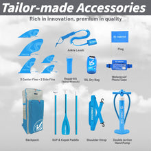 Load image into Gallery viewer, iTAOSTAR J06A 35&quot; Extra Wide Paddle Board for Better Balance, Inflatable Stand Up Paddle Board with Premium SUP Accessories, Inflatable Paddle Boards for Adults/Youth of All Skill Levels
