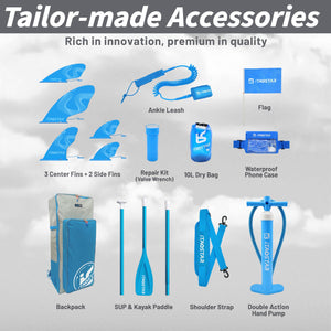 iTAOSTAR J06A 35" Extra Wide Paddle Board for Better Balance, Inflatable Stand Up Paddle Board with Premium SUP Accessories, Inflatable Paddle Boards for Adults/Youth of All Skill Levels