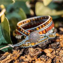 Load image into Gallery viewer, YGLINE Natural Stone Bracelet 5 Wraps Bracelet Handmade Blue Color Boho Bracelet for Women Bracelet
