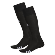 Load image into Gallery viewer, adidas Rivalry Soccer Socks (2-Pair), Black/White, Small
