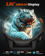 Load image into Gallery viewer, Military Smart Watches for Men Fitness Tracker Watch, 1.91" Men's Smart Watch with 1000mAh/5 ATM Waterproof/LED Flashlight/110+ Sport Modes/Heart Rate/SpO2/Sleep, Men's Watches for Android &amp; iPhone
