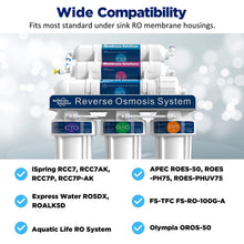 Load image into Gallery viewer, Membrane Solutions Reverse Osmosis Membrane 50 GPD 11.75"x1.75" RO Membrane Water Filter Replacement Fits Under Sink RO Drinking Water Purifier System 1-Pack
