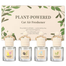 Load image into Gallery viewer, Car Air Freshener Oil Diffuser - Hanging Long Lasting Scent for Car &amp; Home (BlackBerry &amp; Bay, White Musk &amp; Cedarwood, English Pear &amp; Freesia, Wild Bluebell)
