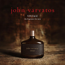 Load image into Gallery viewer, John Varvatos Men's Cologne, Vintage Eau de Toilette EDT Spray, Aromatic Chypre Scent with Notes of Quince Paste, Patchouli &amp; Tobacco Leaf, 4.2 fl oz
