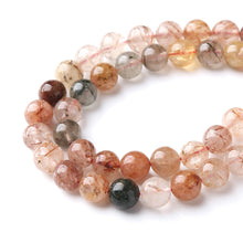 Load image into Gallery viewer, 6MM 60PCS Natural Crystal Stone Colorful Rutilated Quartz Beads for Jewelry Making DIY Bracelet
