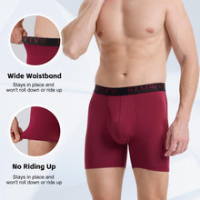 Load image into Gallery viewer, BAMBOO COOL Men's Ultra ComfortSoft Underwear, Moisture Wicking &amp; Breathable No Ride Up Boxer Briefs with Fly, Multipack
