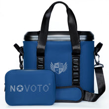 Load image into Gallery viewer, Novoto Magnetic Soft Cooler Bag, 16 Can Insulated Soft Sided Cooler with Dry Bag, Zipperless Quick Access Coolers for Beach, Lunch, Kayak, Camping
