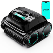 Load image into Gallery viewer, (2026 Upgrade) WYBOT C1 Cordless Robotic Pool Vacuum for Inground Pools, Above Ground Pool Cleaner 4-in-1 Wall &amp; Waterline Cleaning Up to 1,614sq.ft, 150mins Smart Navigation, App Support, Black
