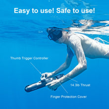 Load image into Gallery viewer, Waydoo Subnado Underwater Scooter, Thumb Controlling Sea Scooter for SUP Paddle Board, Suitable for Pool, Diving, and Snorkeling, Compact and Portable Water Scooter for Adults and Kids
