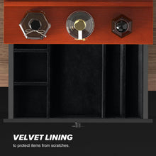 Load image into Gallery viewer, upcessory Cologne Organizer for Men, 4 Tier Cologne Stand, Cologne Shelf with Drawer and Hidden Compartment Perfume Display Holder
