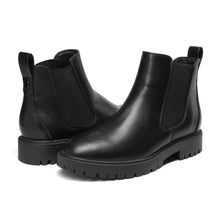 Load image into Gallery viewer, DREAM PAIRS Women&#39;s Low Heel Chelsea Ankle Boots Fashion Slip On Elastic Fall Booties Shoes,Size 8.5,Black/Pu,DAB213
