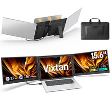 Load image into Gallery viewer, 15.6” Ultra-Slim Laptop Screen Extender, One Cable Triple Portable Monitor
