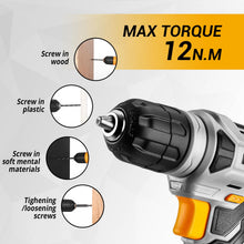 Load image into Gallery viewer, DEKOPRO Tool Set：Tool Kit with 8V Cordless Drill,Tool Box with Drill,Hand Drill Set for Men &amp; Women,Home Tool Kits for House Repair,Handyman,DIY 126 Piece
