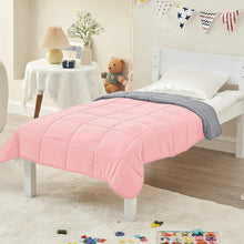Load image into Gallery viewer, yescool Weighted Blanket (10 lbs, 41" x 60", Pink &amp; Grey) Cooling Heavy Blanket, Perfect for 90-110 lbs, Breathable Throw Blanket Gifts with Premium Glass Bead, Machine Washable

