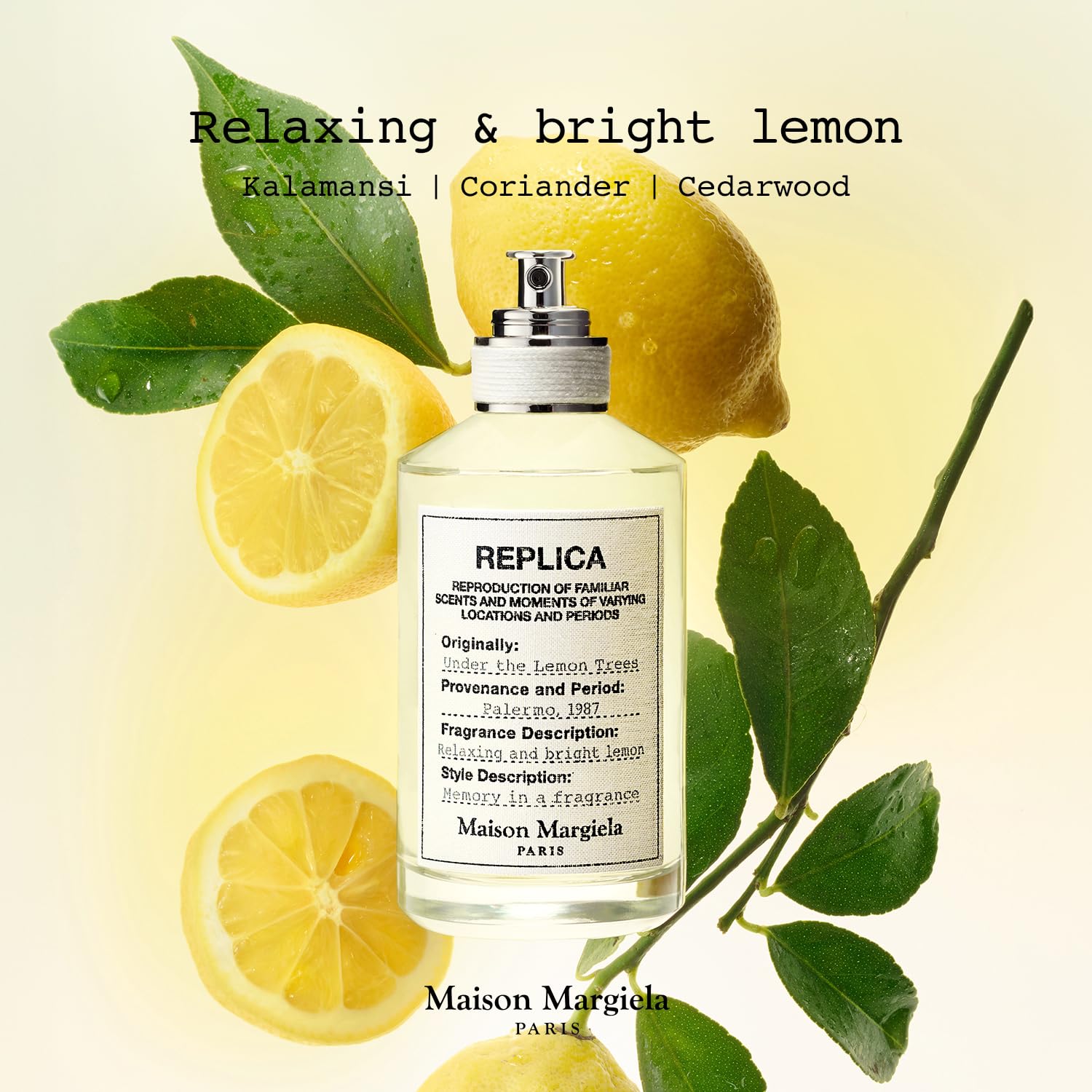 Load image into Gallery viewer, Maison Margiela - Replica - Under the Lemon Trees Eau de Toilette - Fresh Fragrance - With Kalamansi Lime, Coriander & Cedarwood - 3.4 Fl Oz