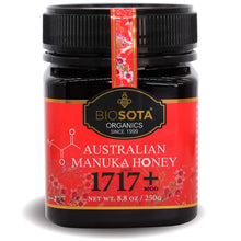 Load image into Gallery viewer, BIOSOTA Organic Manuka Honey MGO 1717+ - Medical Grade Manuka Honey from Australia NPA/ULF 31+, 100% Raw Unheated Pure Honey, 8.8oz
