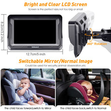 Load image into Gallery viewer, DoHonest Baby Car Camera HD 1080P - Rear-Facing Car Baby Monitor with Night Vision, Adjustable View Angle, Easy Setup, Anti-Glare Display, Safety for Kids &amp; Infants
