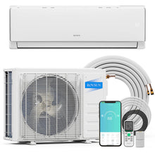 Load image into Gallery viewer, ROVSUN 11500 BTU Wifi Enabled Mini Split Air Conditioner &amp; Heater, 17 SEER2 115V Inverter Ductless Wall AC Unit with Pre-Charged Condenser, Heat Pump &amp; Installation Kit
