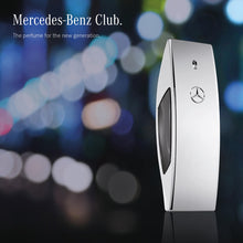 Load image into Gallery viewer, Mercedes-Benz Club Cologne for Men - 3.4 Fl Oz - Eau De Toilette Perfume Spray for Man - Woody &amp; Musky Scent - Luxury Long Lasting Fragrance with Notes Of Grapefruit, Cardamom &amp; Earthy Dry wood

