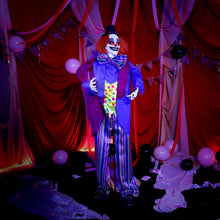 Load image into Gallery viewer, Haunted Hill Farm 5.9-Ft. Clown Halloween Animatronic
