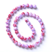 Load image into Gallery viewer, 12MM 32PCS Purple Red Persian Jade Spacer Loose Beads for Jewelry Making DIY Bracelet Necklace
