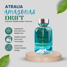 Load image into Gallery viewer, Atralia Amazonas Drift Arabian Perfume For Men- Arabic designer long lasting men perfume, travel size arab oud cologne 2024, fruity &amp; original perfumes, middle eastern Dubai floral scents fragrances
