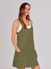 Load image into Gallery viewer, ANRABESS Women Athletic Dress Summer Tennis Workout Active Sports Mini Romper Dress Built in Shorts Travel Vacation Clothes Army Green Medium

