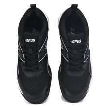 Load image into Gallery viewer, LEFUS Men's Light 101 Lightweight Non-Slip Tennis Shoes, Breathable Court Shoes (Black, 10.5)
