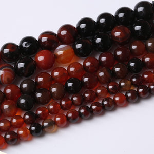 6MM Red Persian Agate Round Loose Beads Natural Gem Beads Crystal Energy Stone Beads for Jewelry Making DIY Bracelet Necklace