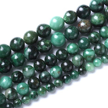 Load image into Gallery viewer, 8mm 45pcs Natural Green Emerald Stone Beads Round Loose Beads AAA Energy Healing Power Stone Beads for Jewelry Making DIY Bracelet Necklace 15&quot; (Green Emerald Stone, 8mm)
