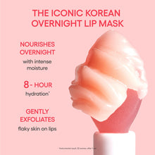 Load image into Gallery viewer, LANEIGE Lip Sleeping Mask &amp; Topper: Hydrating Korean Lip Treatment Mask with Matching Topper to Hold Applicator Spatula | Shea Butter, Vitamin C &amp; Murumuru, Antioxidants | Korean Skin Care
