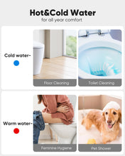 Load image into Gallery viewer, Arofa Hot and Cold Handheld Bidet Sprayer for Toilet, Warm Water Bidet with Adjustable Pressure, Non-Electric Temperature Control for Feminine Wash
